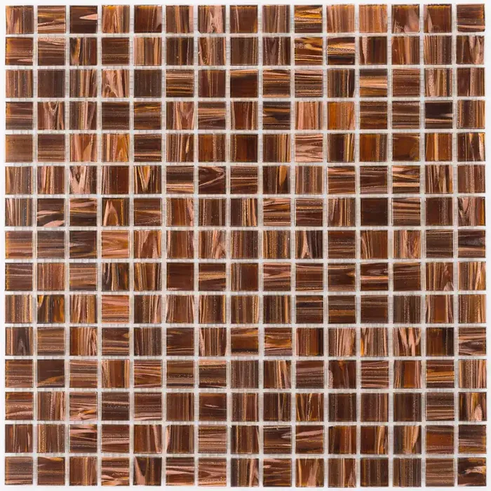 Kupfer Hellbraun Mosaik – – 32,7×32,7