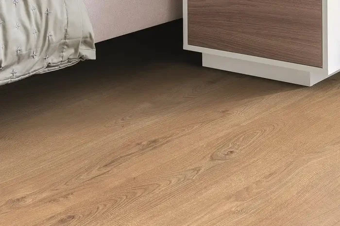 Laminat Holzoptik warme Eiche braun 128,8 x 19,5 cm „Greenwood“ Laminatboden