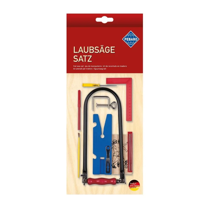 Laubsäge-Starter-Set, 16-tlg., mit Vorlage