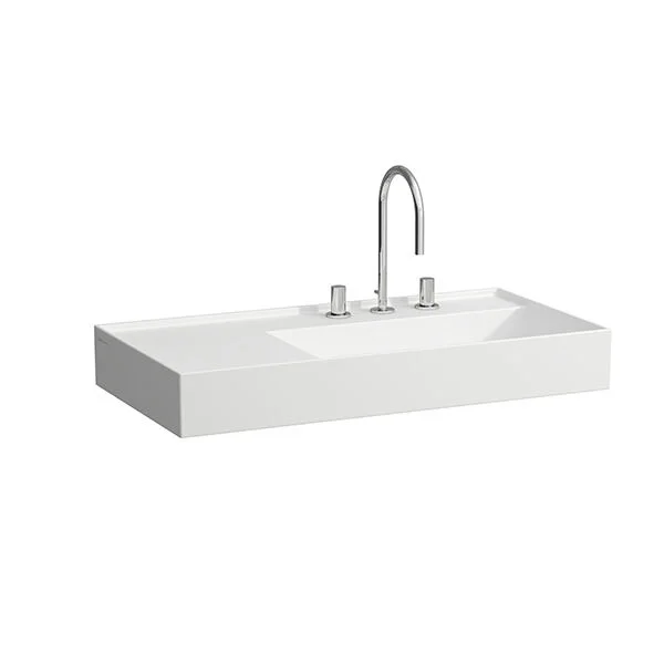 Laufen Kartell Aufsatzwaschtisch 90 x 46 cm Ablage links