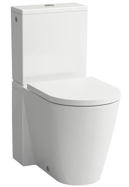 Laufen Kartell Spülrandlose Stand-WC-Kombination, Tiefspüler