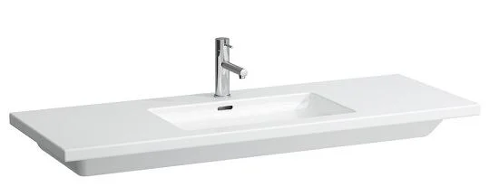 Laufen Living Square Waschtisch 130x48cm, 1 Hahnloch, mit Überlauf