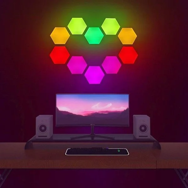 LED Smart Hexagon Panel 9er Set