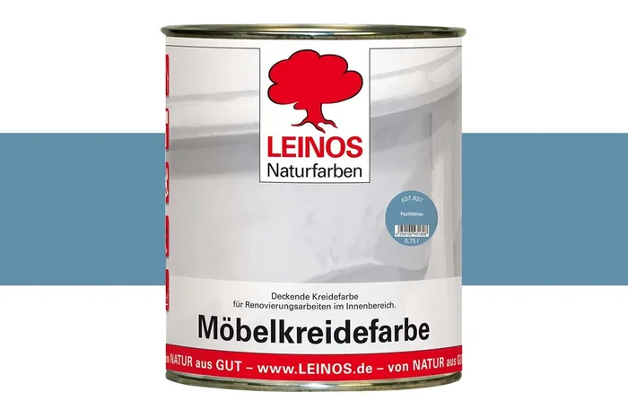 Leinos Möbelkreidefarbe 637 Pazifikblau