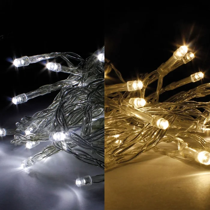 Lichterkette, Timer, Batterie, 20 LEDs, WW, 3,05 m