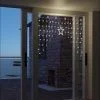 Lichtervorhang 90 LEDs mit Stern, WW