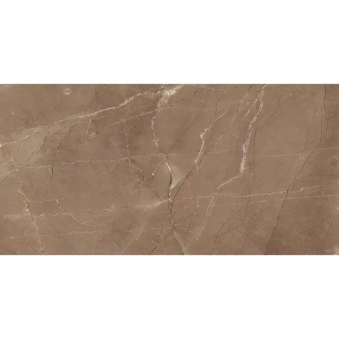 Lissabon Coffee Wandfliese glasiert, glänzend rektifiziert 30x60x1