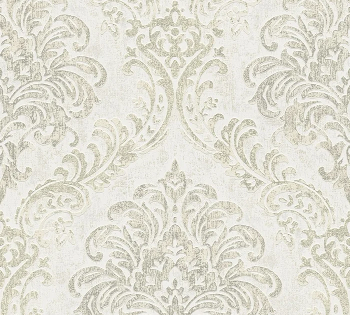 Livingwalls Vliestapete Metropolitan Stories Travel Styles Ornament Weiß Hintergrund matt, Muster gl