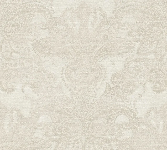 Livingwalls Vliestapete Metropolitan Stories Travel Styles Ornament Weiß matt leicht strukturiert