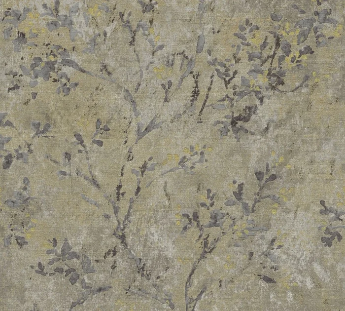 Livingwalls Vliestapete Stories of Life Blumen Braun matt, teilweise glänzend leicht strukturiert