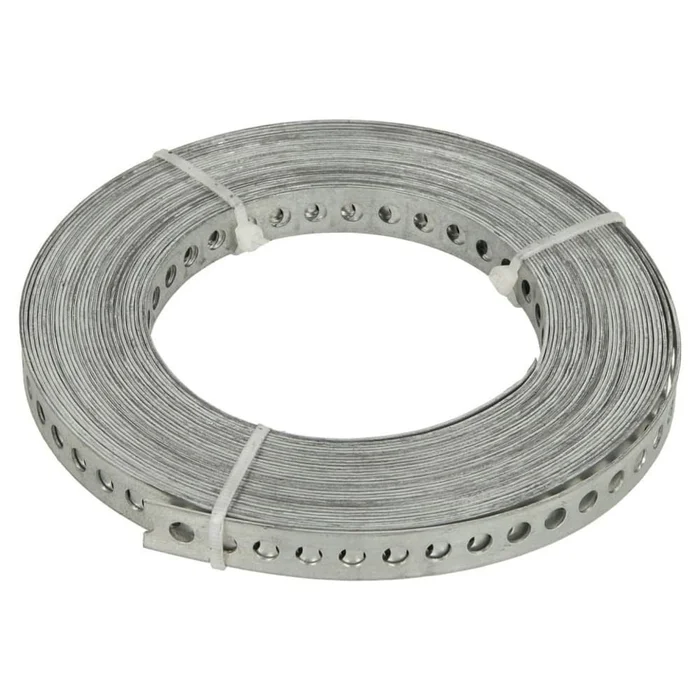 Lochband Montageband Montagelochband verzinkt 17mm breit Ø 6,5 10 m