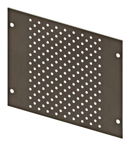 Lochraster Montageplatte Breite 208mm, 3 Modulhöhen hoch