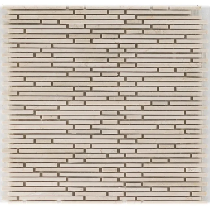 Marmor Biancane Superslimbrick gesägt Mosaik – – 30,5×30,5