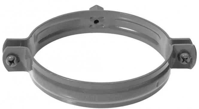 MASC Standohrschelle grau zu PE Rohr 110 mm