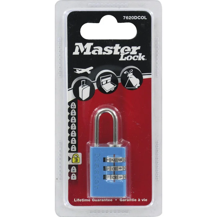 Master Lock Vorhangschloss 7620 EURDCOLCC Zahlenschloss 20 mm, bunt, SB