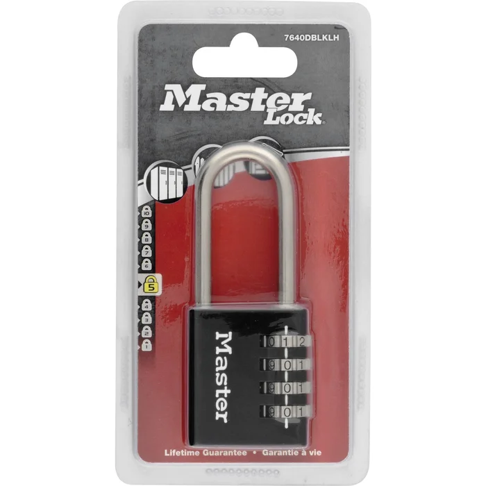 Master Lock Vorhangschloss 7640 EURDBLKLH Zahlenschloss, 40 mm, SB