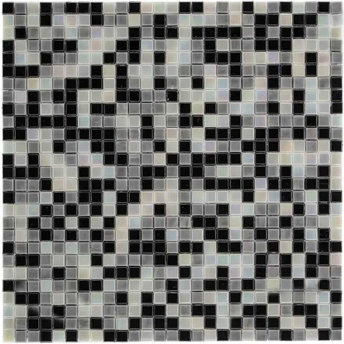 Mini Black Grey White Mosaik – – 29,6×29,6