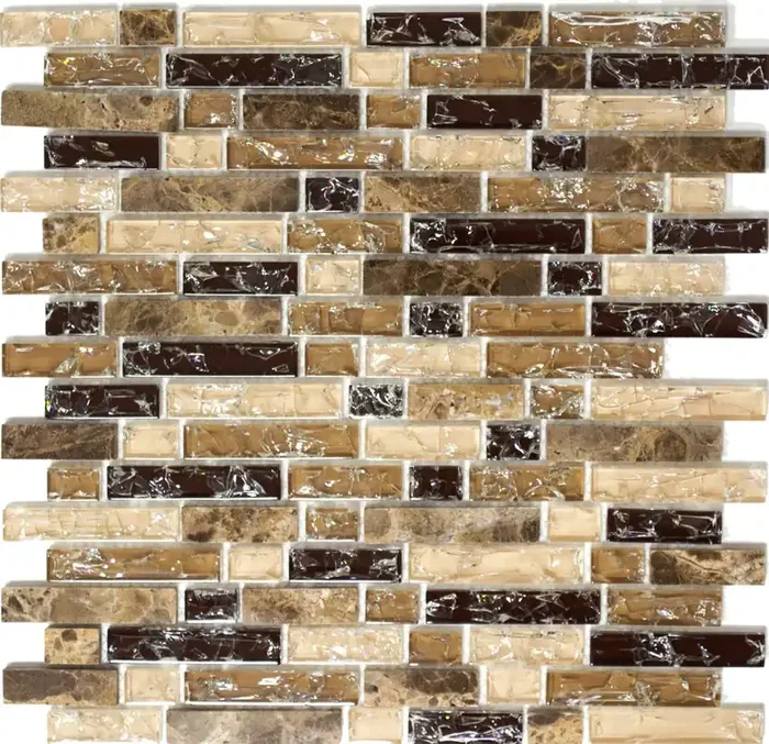 Mosaik Mix Glaze Beige-Braun 30x31cm