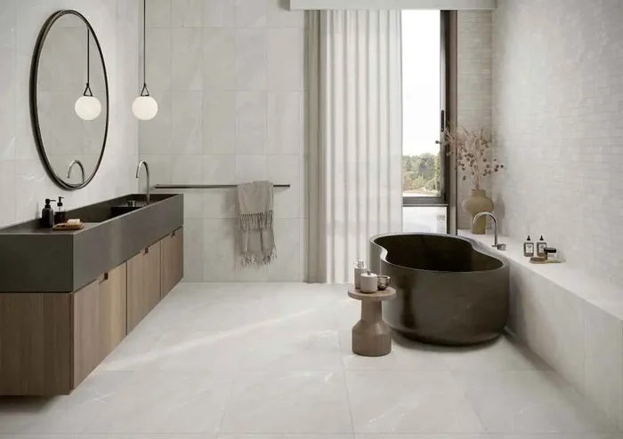 Muster 30×60 cm für Rondine Angers Advance Angers Av White Ret Matt Fliese 60×60 R10 Art.-Nr. J91705