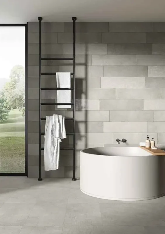 Muster 30×60 cm für Rondine Loft Light Grey Ret Matt Fliese 20×80 R10 Art.-Nr. J89210