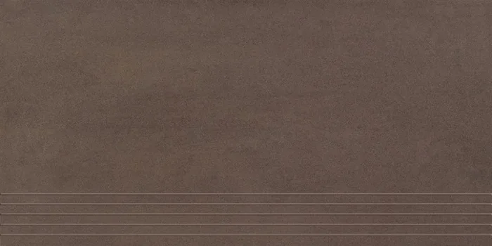 Musterfliesenstück für Agrob Buchtal Unique Dunkelbraun Stufe 30×60 R10/A Art.-Nr. 433683