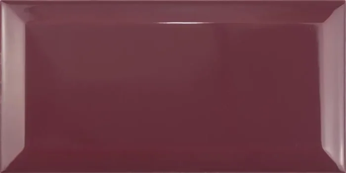 Musterfliesenstück für FKEU Kollektion Metro Star Rot Burdeos Glänzend Facettenfliese 10×20 Art.-Nr. FKEU0992099