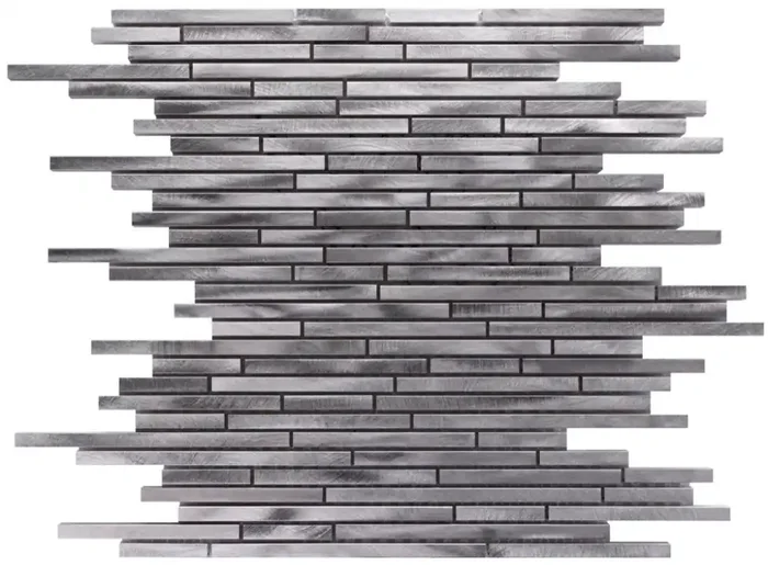 Musterfliesenstück für FKEU Kollektion Mosaico 05 Alu Silber A Mosaikfliese Tafel 30×30 Art.-Nr. FKEU0990737