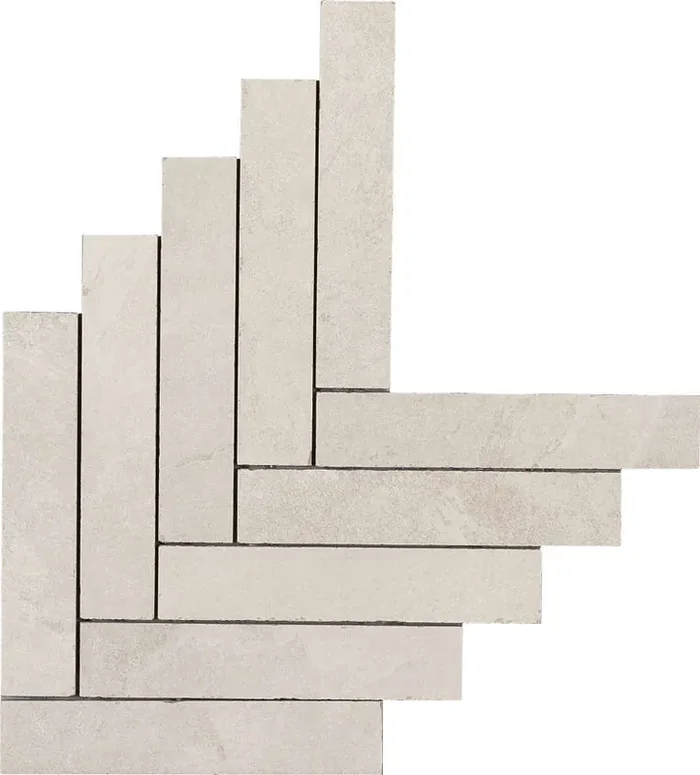 Musterfliesenstück für Marazzi Mystone Ardesia Bianco Mosaikfliese 44,9X61,6/1, R10 Art.-Nr. M0CV