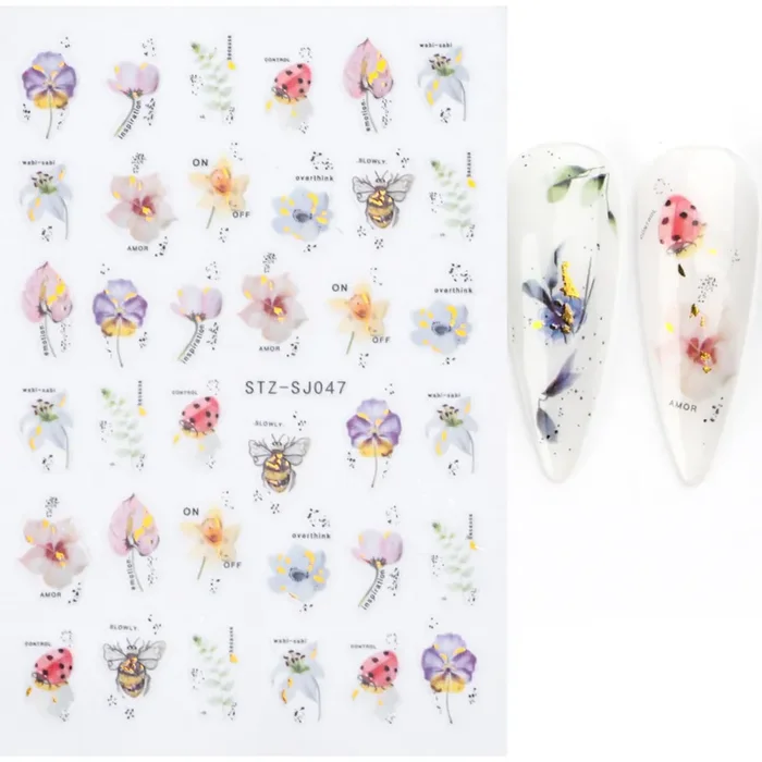 Nail Sticker Blume 24