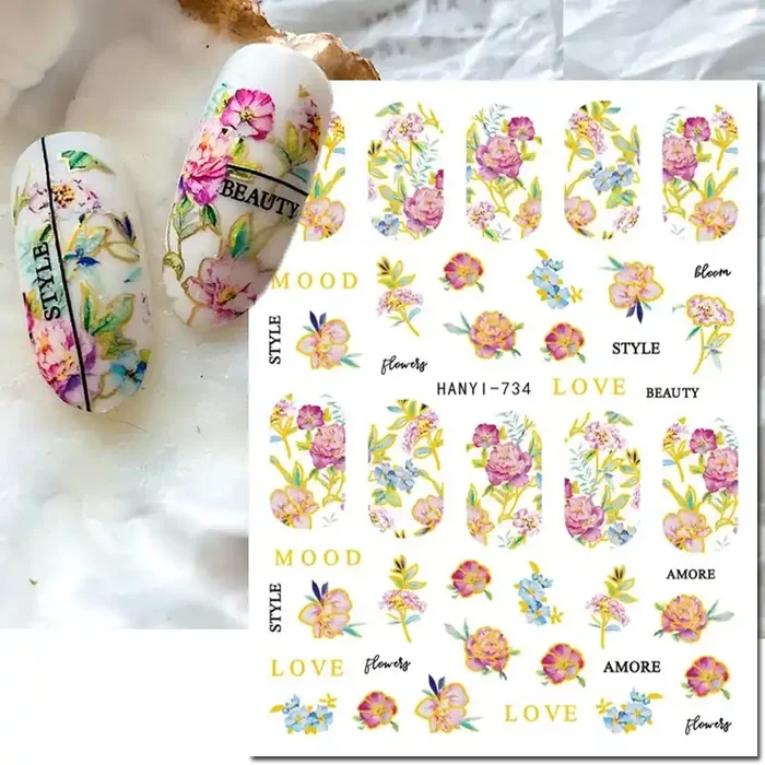 Nail Sticker Blume 45