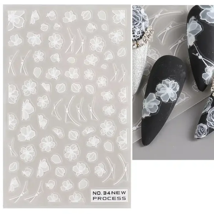 Nail Sticker No-34 Blumen