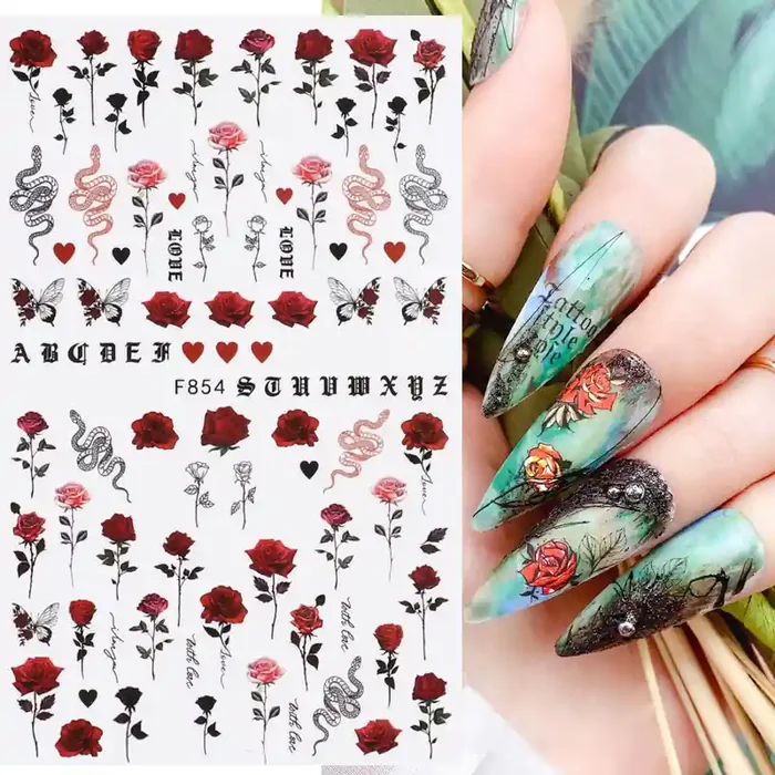Nail Sticker Rosen