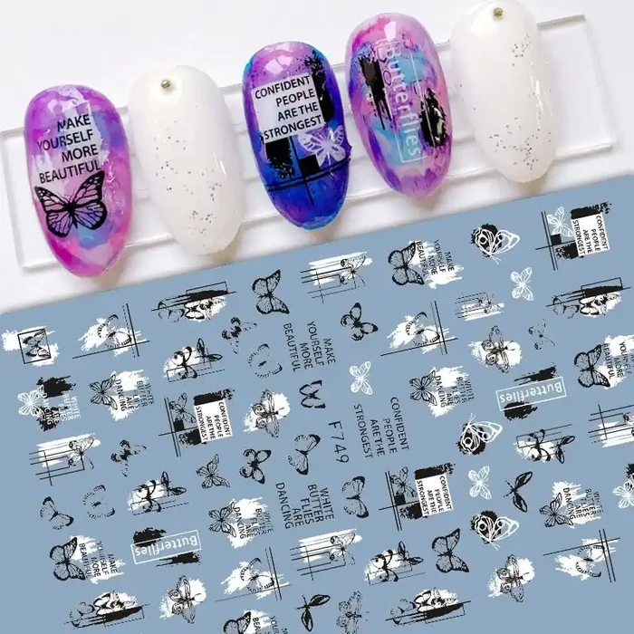 Nail Sticker Schmetterling