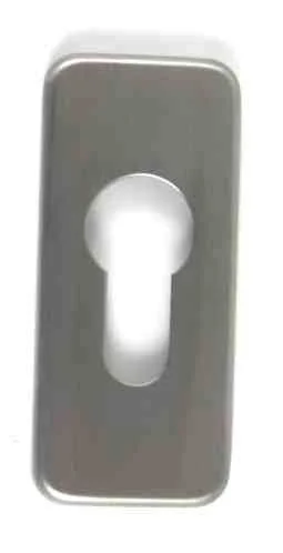 NIRO Cliprosette 75×34 mm eckig PZ 6 mm Werkhöhe