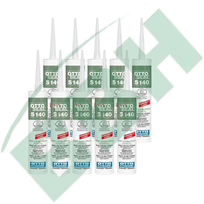 Otto Ottoseal S140 Hotel- und Spa-Silicon 10 x 310 ml doppelter Schimmelschutz
