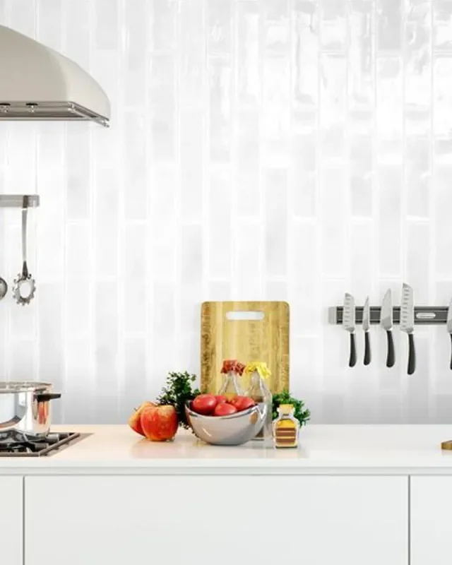 Pastell Craquelé Vitral Bianco 7,5×30 cm