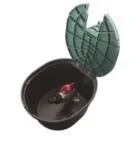 PP Ventilbox rund mit Kugelhahn 3/4″