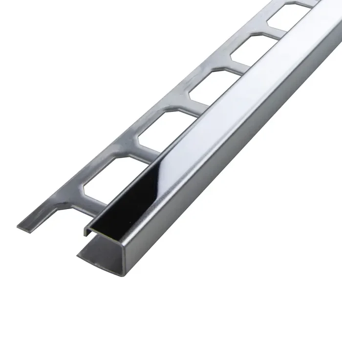 Quadrat-Profil Edelstahl Chrom Glänzend H 8mm L 2,7m
