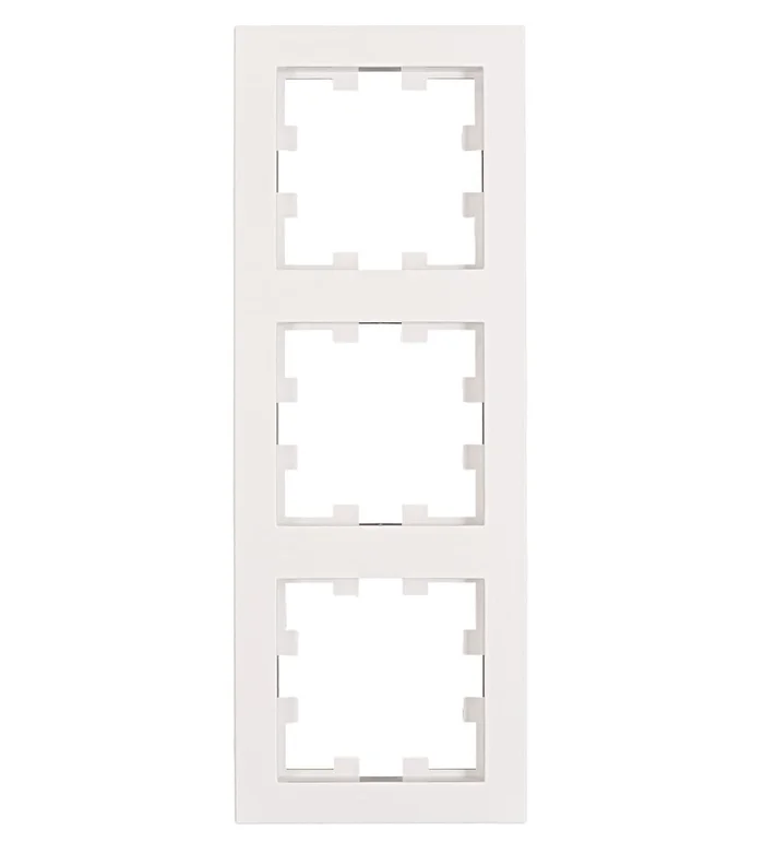 Rahmen 3-fach, Design CUBIC, weiß