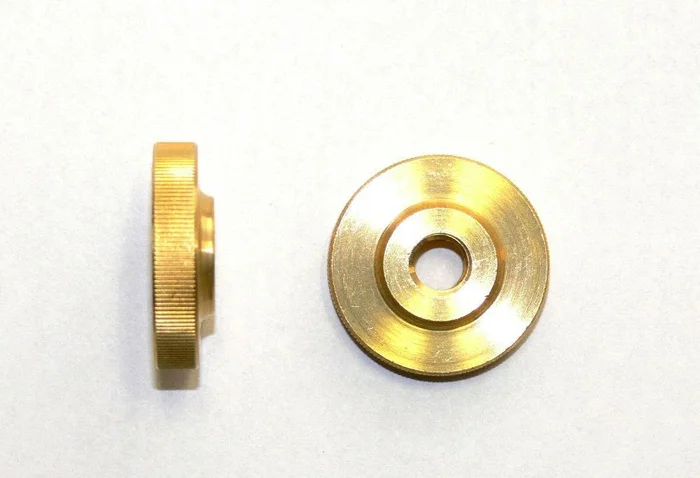 Rändelmutter niedrig M3, 4, 5, 6, 8, 10 Messing , DIN 467 , Rändelmuttern