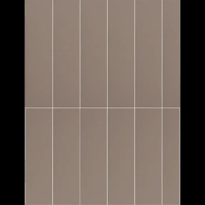 Rechteckige Listel Fliese im Retro Stil Joint 7 x 28 cm Matt Mou