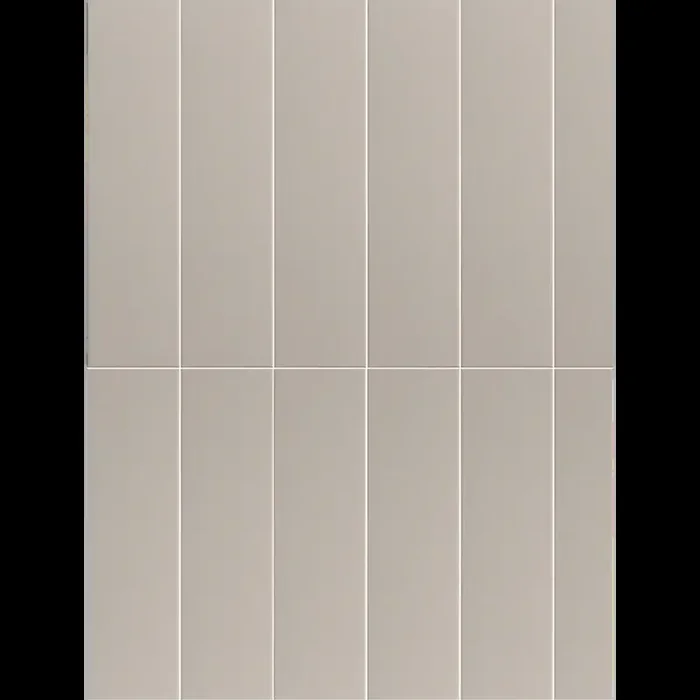 Rechteckige Listel Fliese im Retro Stil Joint 7 x 28 cm Matt Sand