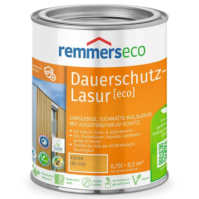 Remmers Dauerschutz-Lasur eco Kiefer RC-270 0,75l