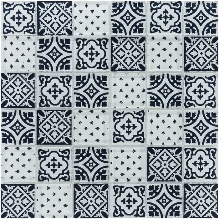 Retro Indigo Mosaik – – 30×30