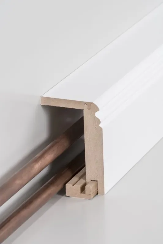 Rohrabdeckleiste 64 x 96 mm Oberkante profiliert