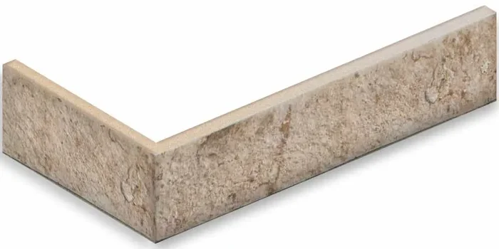 Rondine London Beige Brick Angolo Incollato Matt Eckriemchen 12x25x6 R11 Art.-Nr. J85932