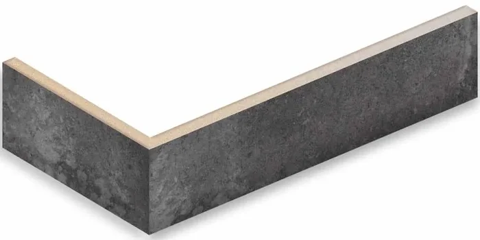 Rondine London Charcoal Brick Angolo Incollato Matt Eckriemchen 12x25x6 R11 Art.-Nr. J85934