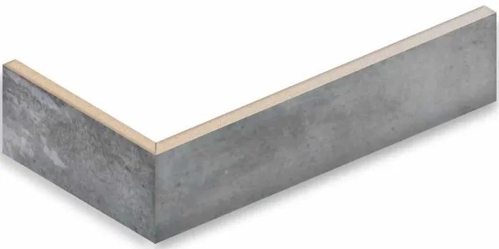 Rondine Mojave Light Grey Brick Angolo Incollato Glänzend Eckriemchen 12x25x6 R9 Art.-Nr. J91288