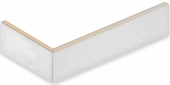 Rondine Mojave White Brick Angolo Incollato Glänzend Eckriemchen 12x25x6 R9 Art.-Nr. J91291