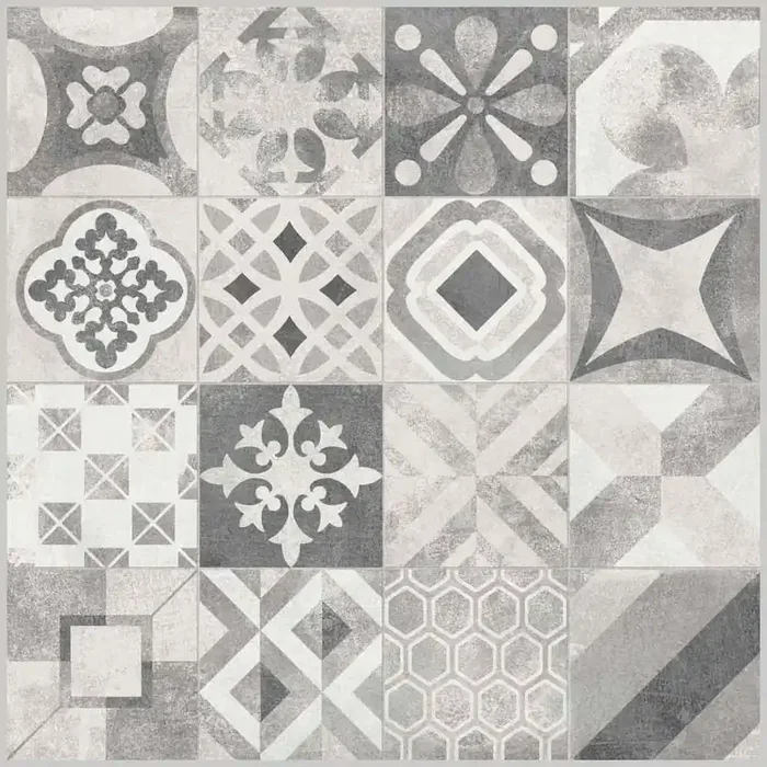 Rondine Volcano Cementine Grey Ret Matt Dekorfliese 60×60 R10 Art.-Nr. J86828